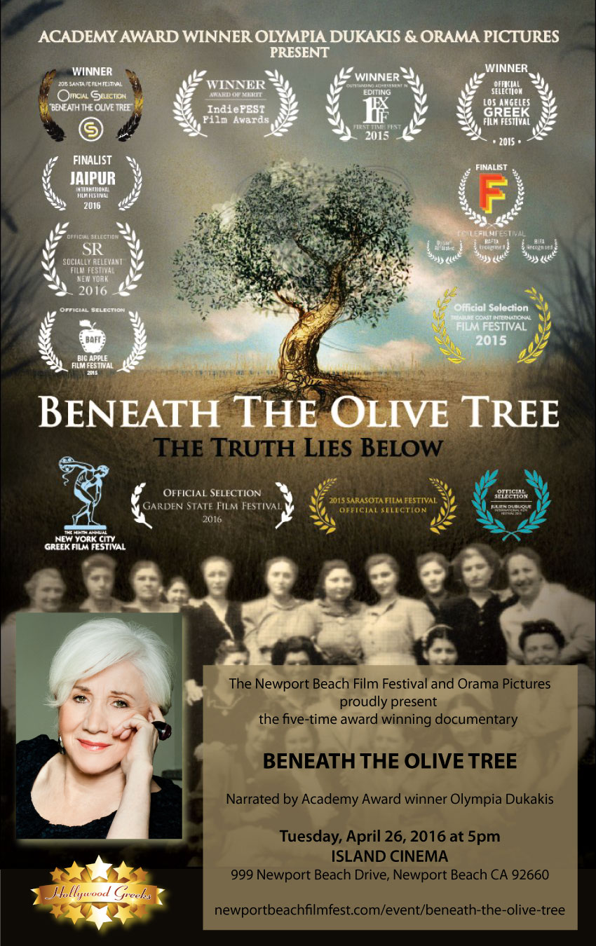 [Beneath the Olive Tree showing at the Newport Beach Film Festival]
