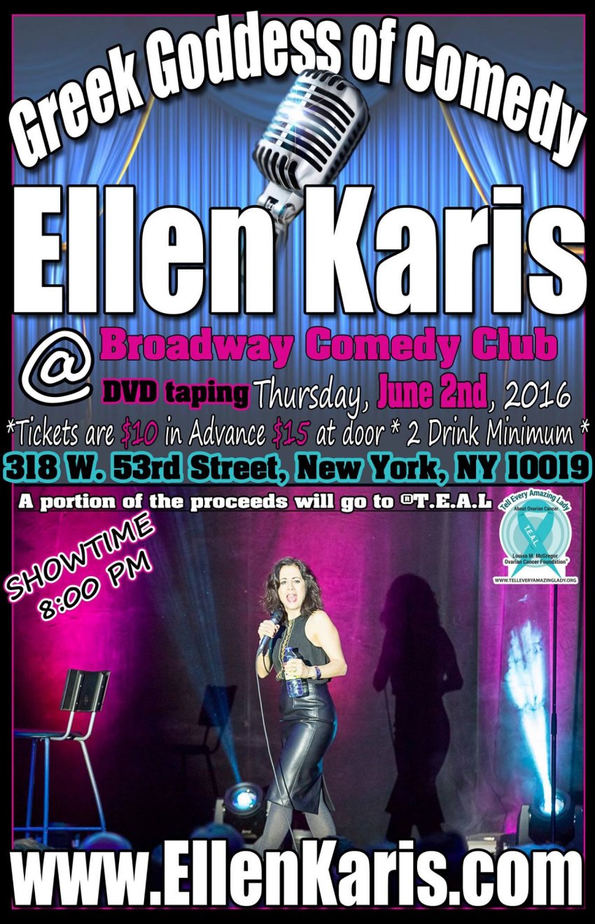 [Ellen Karis at Broadway Comedy Club in New York, New York]
