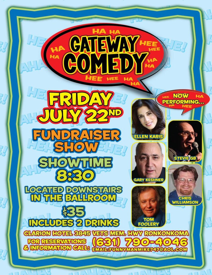 [Ellen Karis at Gateway Comedy in Ronkonkoma, New York]