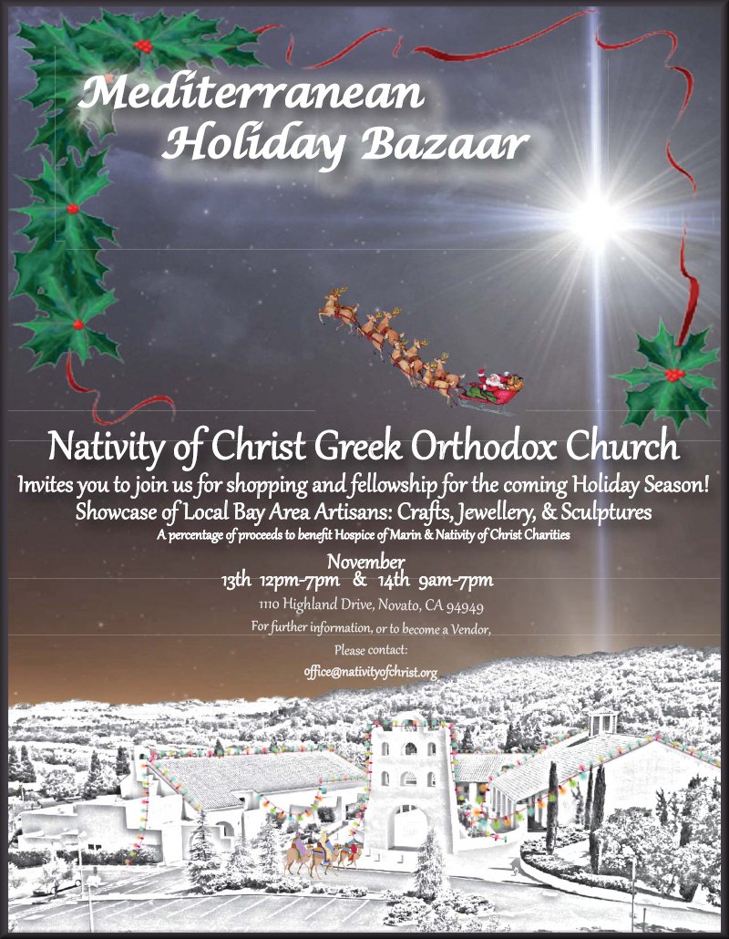 [Mediterranean Holiday Bazaar in Novato, California]