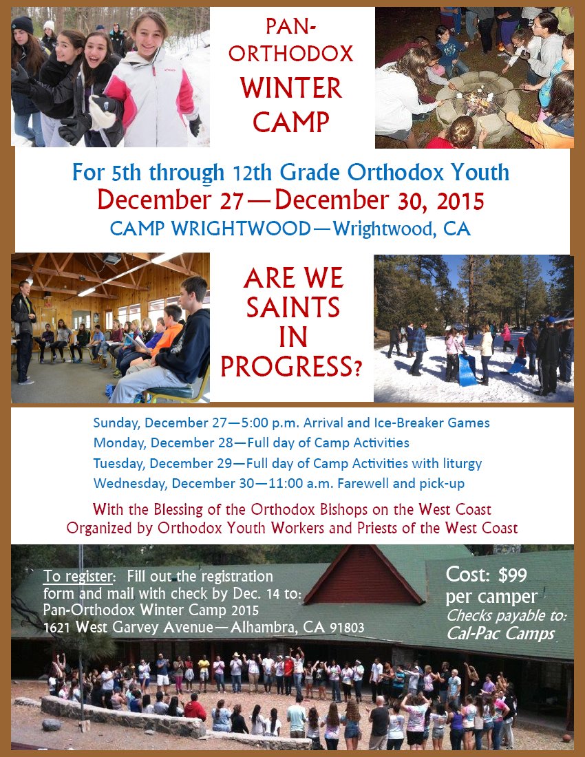 [Pan-Orthodox Winter Camp in Wrightwood, California]