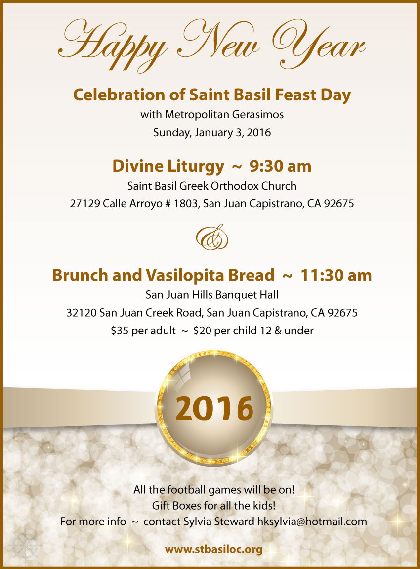 [Saint Basil Feast Day Celebration in San Juan Capistrano, California]