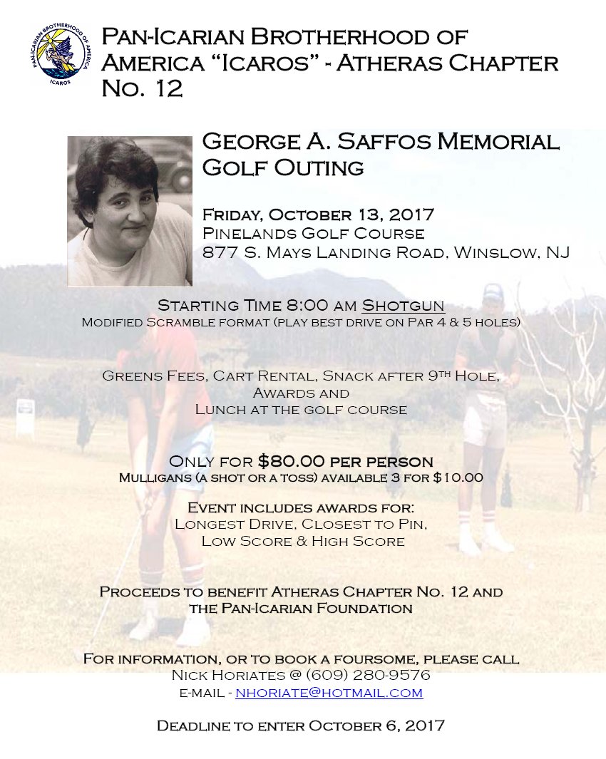 [George Saffos Memorial Golf Outing in Winslow, New Jersey]